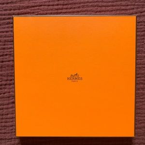 Hermes scarf box w ribbon (empty)